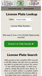 Mobile Screenshot of licenseplateslookup.com